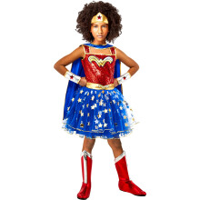 Rubies Meisje DC Wonder Woman Tutu Jurk met Cape en Tiara voor Feestjes en Halloween, Klein