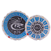Metaal DND Dobbelset Spinning Dungeons en Dragons 7 PCS Dobbelset met Geschenkdoos