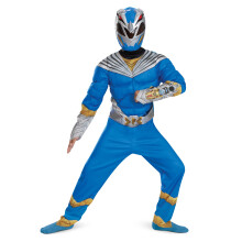 Disfraz de Blue Ranger para Niños, Traje Padded Power Rangers Cosmic Fury, Talla Infantil (7-8)