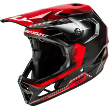 Casco Fly Racing Rayce MTB/BMX (Negro/Rojo, Pequeño Juvenil)