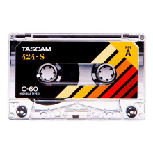 TASCAM 424-S Cinta de Casete en Blanco Cobalt Tipo II C-60 para Grabación y Masterización
