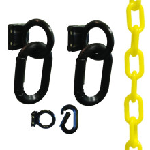 Kit de muelle de carga Mr. Chain, amarillo, cadena de plástico de 2 pulgadas (72302)