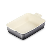 Le Creuset Placa de Horno Profunda Rectangular Heritage, 6.75 qt., Ostra