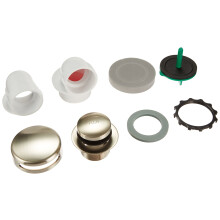 Watco 901-FA-PVC-BN Innovador Kit de Media Actuado por Pie, Níquel Cepillado
