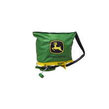 John Deere 25 lb Esparcidor y Sembrador de Mano con Bolsa Impermeable y Correa Ajustable
