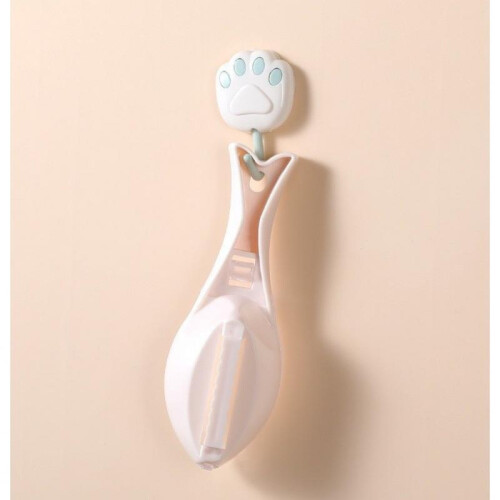 Manual Fish Scaler, Flippy, Fish-Shaped Design with Collection Compartment, Plastic, 15.5x5.5 cm, White 2