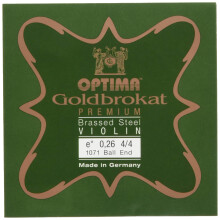Gold Bro Cut Premium Messing Violin Saiten E-Draht (0.26 Ball End)