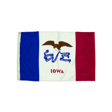 Independence Flag Nylon Iowa Flag, 3 x 5'