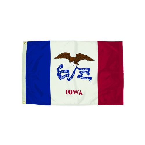 Bandiera dell'Iowa in nylon, 3 x 5'