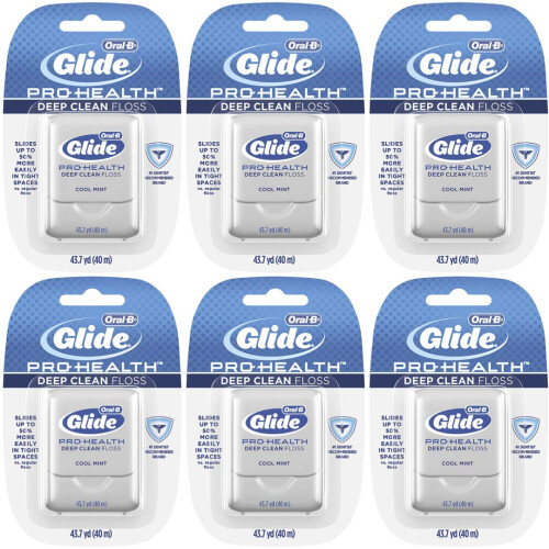 Oral-B Oral-B Glide Pro-Health Deep Clean Cool Mint Floss 40 M (6-pack)