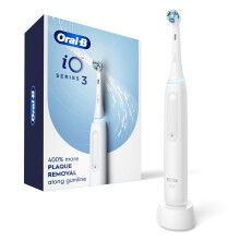 Spazzolino Elettrico Oral-B iO Series 3 con (1) Testina, Ricaricabile, Bianco