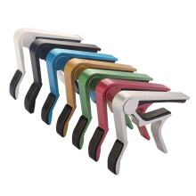 (Silver) Alloy Capo for Electric and Acoustic Guitars - Trigger Release Clamp