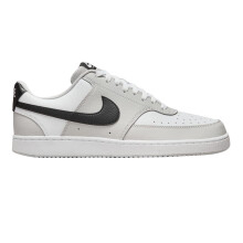 (11 UK, Grey/Black/White) Nike Mens Vision Low Leather Trainers