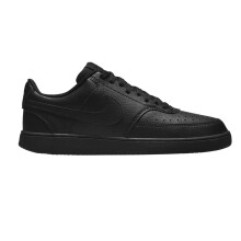 (8.5 UK, Triple Black) Nike Mens Vision Low Leather Trainers