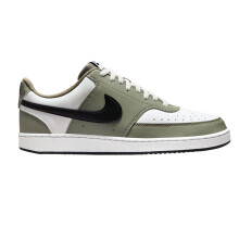 (8.5 UK, Grey Sage/Black/White) Nike Mens Vision Low Leather Trainers