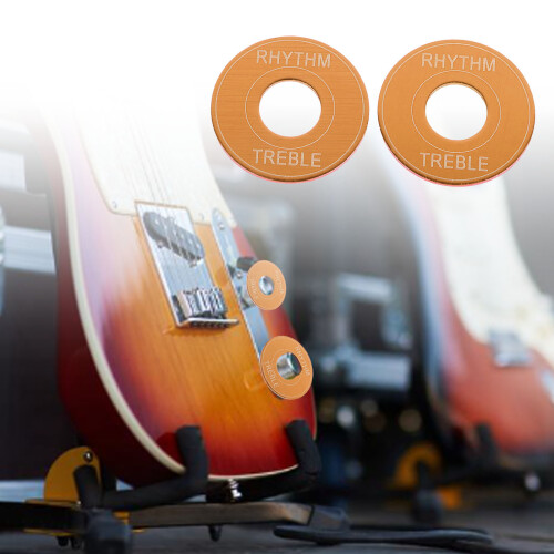 2x E-Gitarre Schalter Dichtung Alu 2