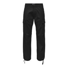 (29L, Black) Only Mens Cargo Trousers