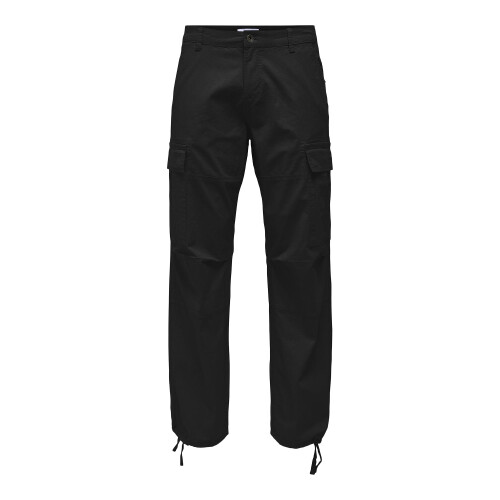 (29L, Black) Only Mens Cargo Trousers