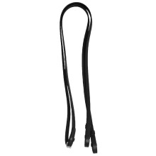 (Pony, Black) Hy Plain Leather Reins