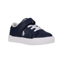 (10 UK Child, Navy/White) Ralph Lauren Childrens/Kids Sutton Leather Trainers