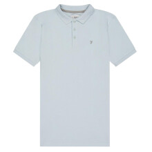 (14-15 Years, Fresh Water Blue) Farah Boys Bugsworth Embroidered Short-Sleeved Polo Shirt