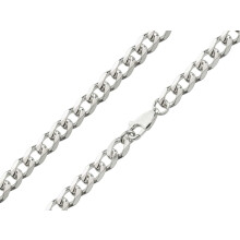 (20"/50cm, 5.2mm) 925 Sterling Silver Necklace Chain Classic Metric Curb 18in-20in Hallmarked