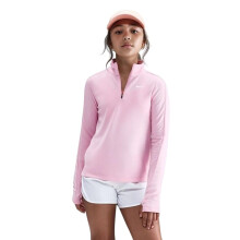 (9-10 Years, Pink) Nike Girls Dri-FIT Half Zip Long-Sleeved Top