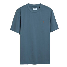 (S, Chalk Blue) Farah Mens Logo Regular T-Shirt