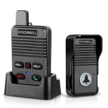 Interphone duplex sans fil avec sonnette audio pour maison et sonnette duplex, avec batterie rechargeable.