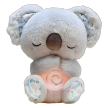Peluche Koala Respiration Apaisante, Machine à Sons pour Bébé, Apaisant, Koala Ours, Soulagement de l'Anxiété, Respiration du Koal
