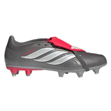(8.5 UK, Grey/Red) Adidas Mens League Fold Over Folded Tongue Soft Ground Football Boots