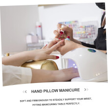 Poduszka pod rękę do manicure, prostokątna, czarna, ze skóry PU, do zdobienia paznokci, podpórka pod nadgarstek