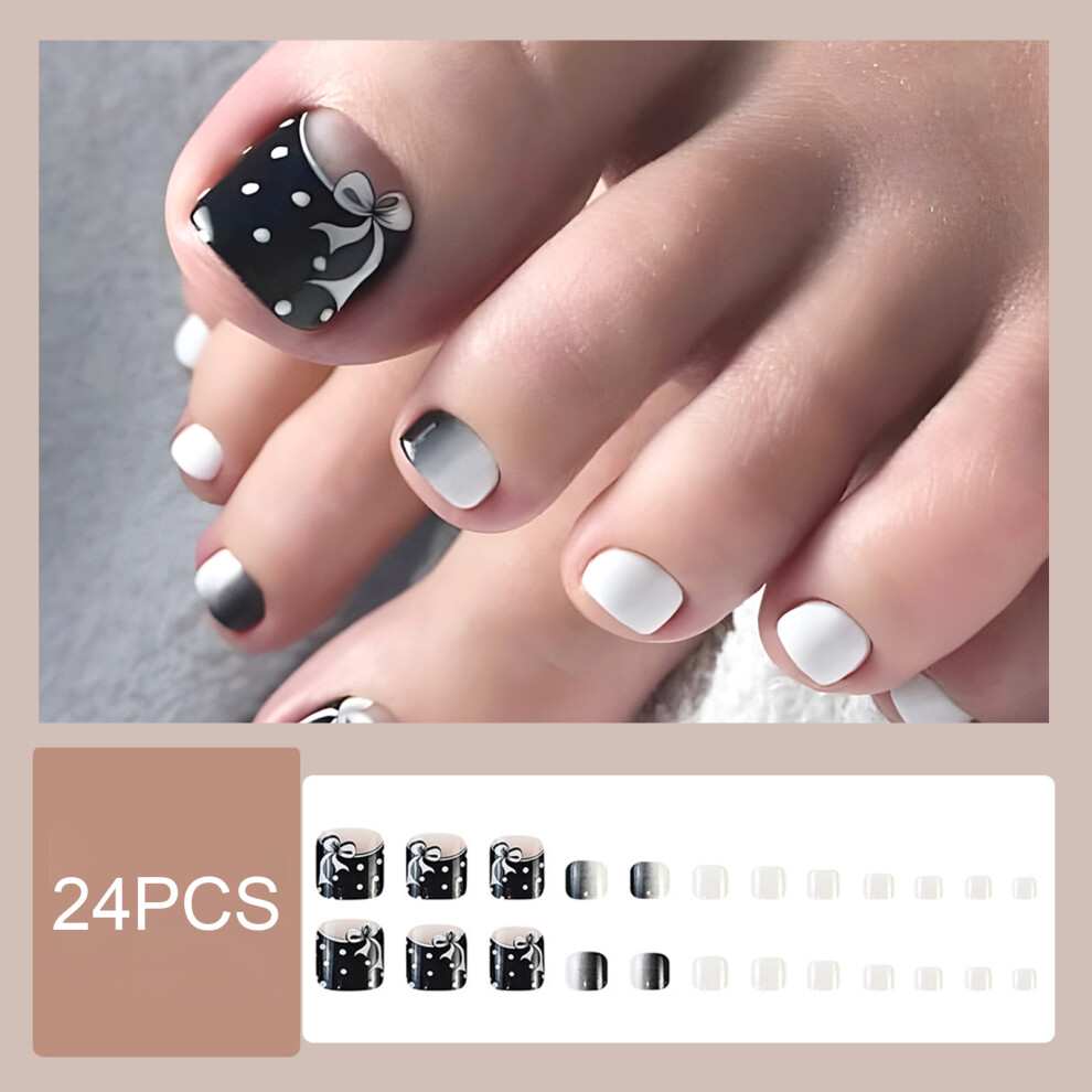Roc-Electron Glossy Fake Toenails For Women, Comfortable & Stylish