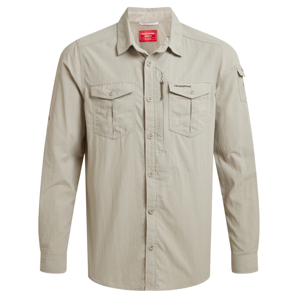 Craghoppers (S, Parchment) Mens Adventure Iii Nosilife Long-Sleeved Shirt