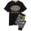 Batman (M, Black/Grey) Batman Mens Logo Camo Long Pyjama Set 1