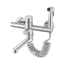 Mitigeur de cuisine robinet mural met douchette, met pistolet, vier de cuisine, robinet en acier inoxydable