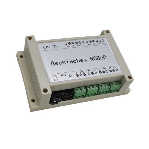 (Black) 8-Channel Ethernet RJ45 TCP/IP Relay Controller, 250V AC 10A, with Web Server & Case 2