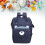 Große Wickeltasche Rucksack marine 1