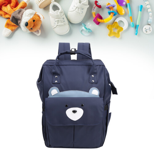 Große Wickeltasche Rucksack marine