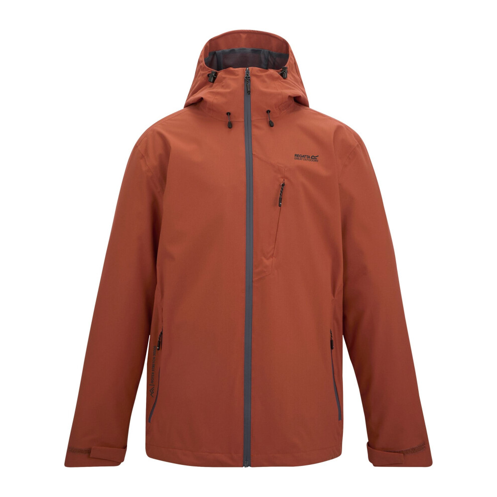 Regatta (L, Brick Red) Mens Oklarna Waterproof Jacket