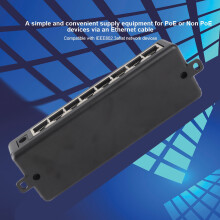 Passiver PoE Injector 8 Port DC12-48V