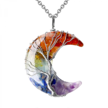 Halsketting met maanmotief, sieraden, maanketting voor vrouwen
