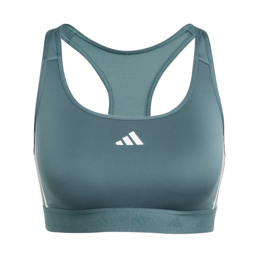 Adidas (Ma-B, Teal) Womens/Ladies Medium Support Sports Bra