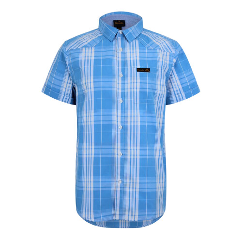 Bench (M, Blue/White) Bench Mens Tailored Shirt