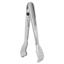 2 Pcs Stainless Steel Ice Tongs with Sawteeth for Ice Bucket Ice Sugar Cubes Coffee Bar Food Serving