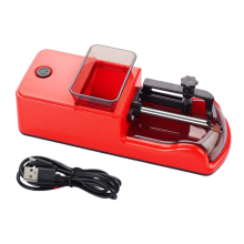 Máquina eléctrica para liar cigarrillos con inyector de 8 mm para la UE (110-240 V), modelo rojo.