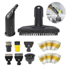 Juego de 10 accesorios para limpiadores a vapor SC1, SC2, SC3, SC4 y SC5. Incluye boquillas, cepillos y accesorios para la limpiez