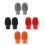 (Black) 2pcs Silicone Drum Stick Caps - Practice Tips, Mute Damper, Protective Cover 1