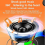 360 Rotatable Wireless Induction Speaker for Travel and Camping Black 2