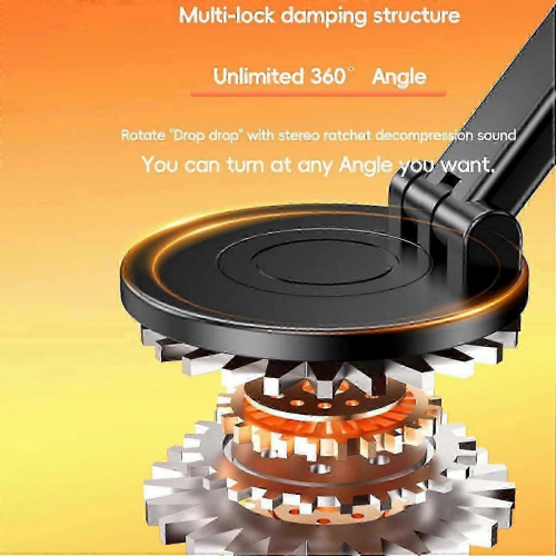 360 Rotatable Wireless Induction Speaker for Travel and Camping Black 2